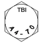 A4-70 nut grade identification marking